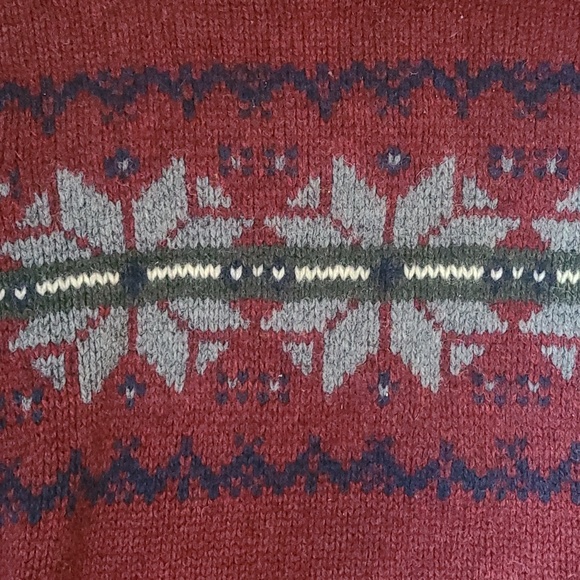 Eddie Bauer Vintage 100% Wool Sweater L - Picture 8 of 8